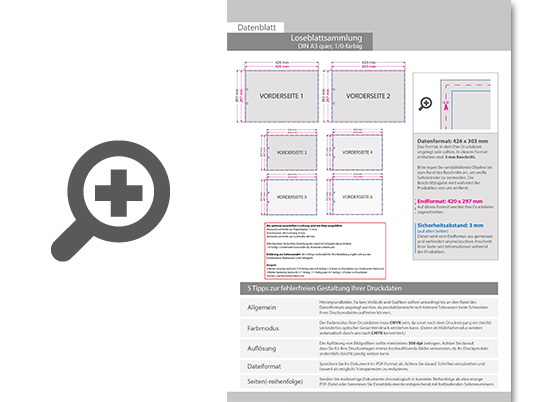Product Bild loseblattsammlung_din_a3_quer__120_bl__tter_pro_sammlung__vorne_schwarz_(1_0)