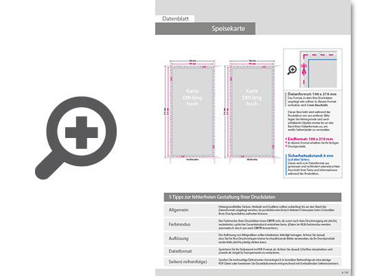 Product Bild speisekarte_din_lang_(10_0_cm_x_21_0_cm)__beidseitig_bedruckt