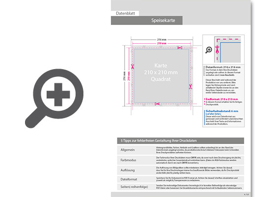 Product Bild speisekarte_quadrat_21_0_cm_x_21_0_cm__einseitig_bedruckt
