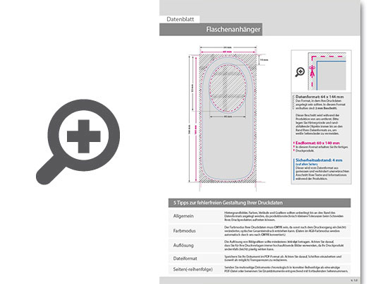 Product Bild flaschenanh__nger_4_0-farbig_(einseitiger_druck)_mit_einseitigem_partiellem_uv-lack